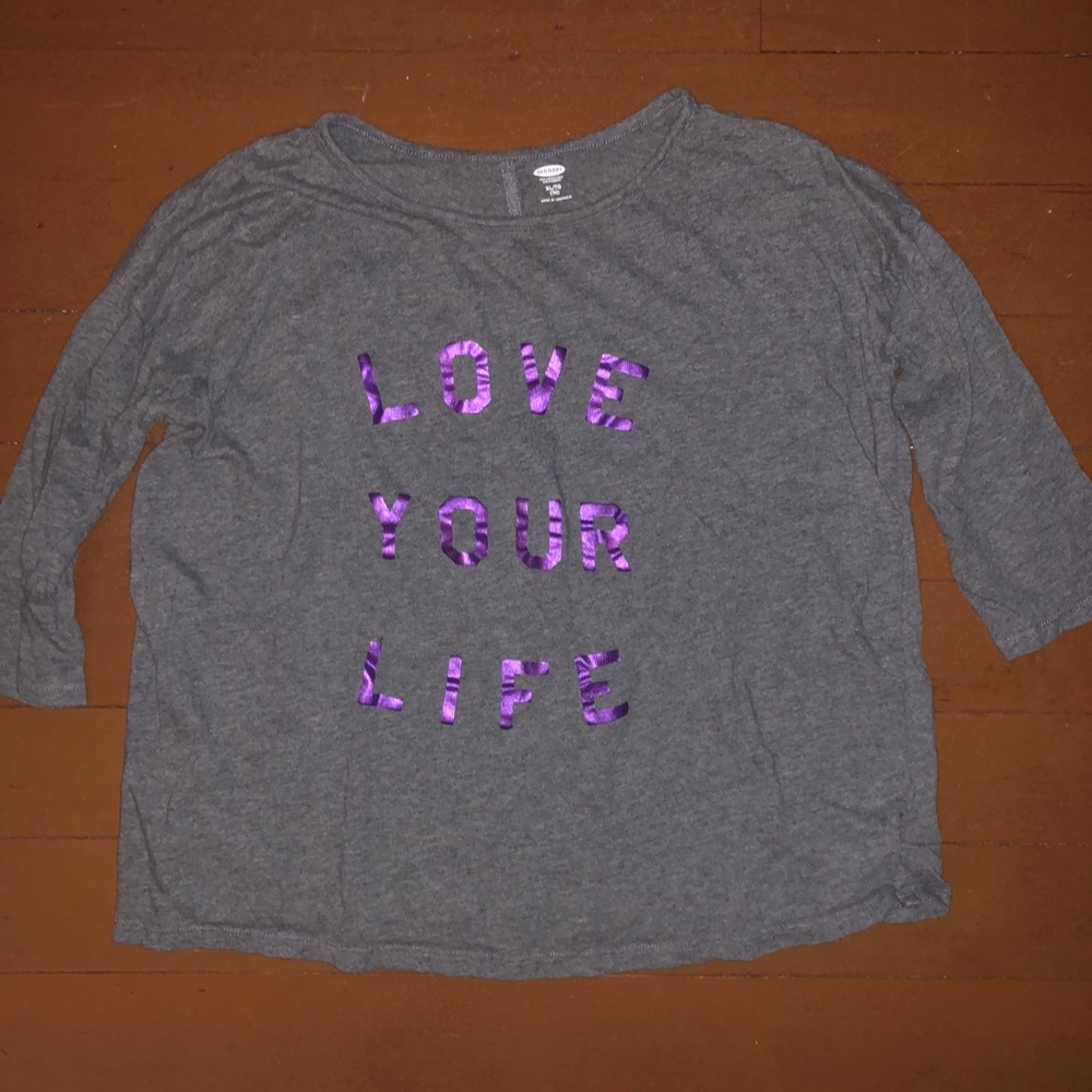 THREE-QUARTER THANTH SLEEVE  “LOVE YOUR LIFE”
